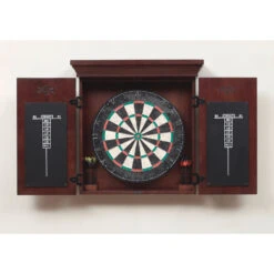 American Heritage Athos Dartboard Cabinet 8 American Heritage Athos Dartboard Cabinet -Game Series Store American Heritage Athos Dartboard Cabinet display Game Room Spot