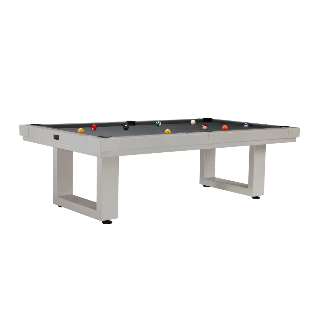 American Heritage Lanai Outdoor Pool Table In Oyster Grey - Image 3