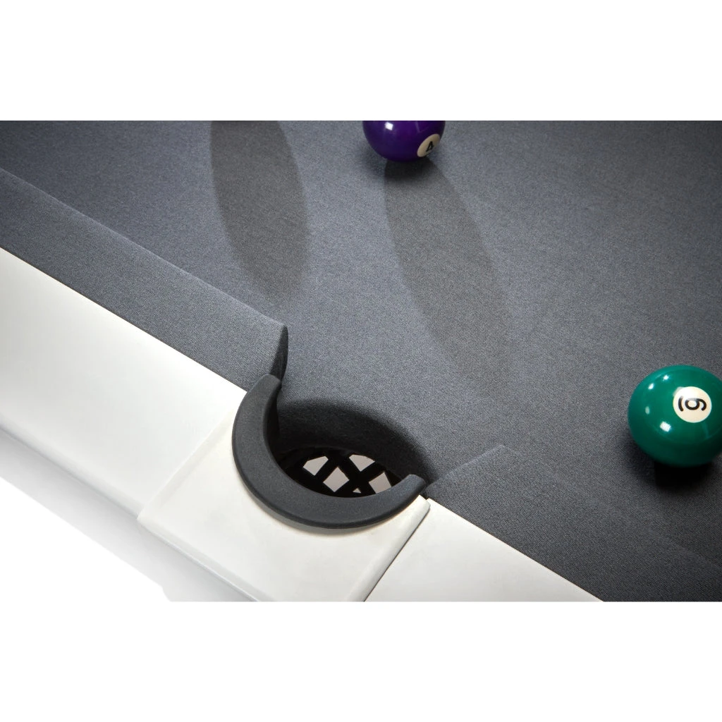 American Heritage Lanai Outdoor Pool Table In Pearl White - Image 7