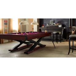 American Heritage Quest 8 Foot Pool Table -Game Series Store American Heritage Quest Pool Table display Game Room Spot