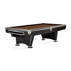 Brunswick Gold Crown VI Pool Table In Matte Black 36 Brunswick Gold Crown VI Pool Table In Matte Black -Game Series Store Brunswick Gold Crown VI Pool Table Matte Black in Chocolate Brown Game Room Spot