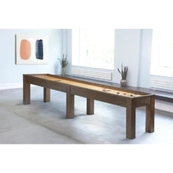 Brunswick Soho 12 Foot Shuffleboard Table 10 Brunswick Soho 12 Foot Shuffleboard Table -Game Series Store Brunswick Soho Shuffleboard Table display Game Room Spot