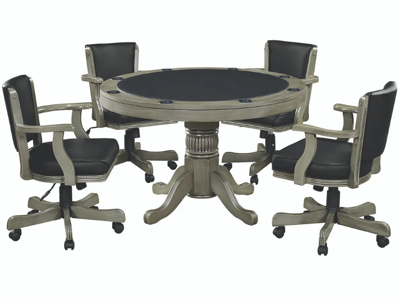 RAM Game Room 48" Game Table Set With 4 Swivel Game Chairs 13 RAM Game Room 48" Game Table Set With 4 Swivel Game Chairs - Image 11