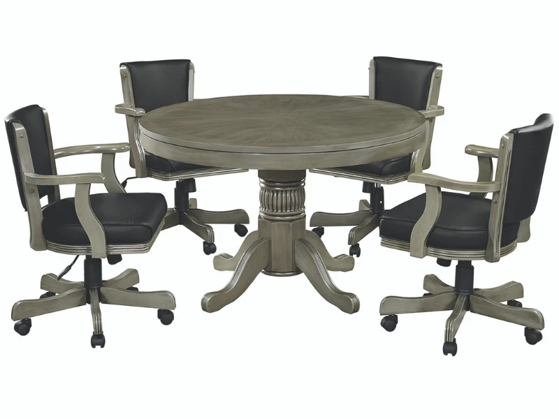 RAM Game Room 48" Game Table Set With 4 Swivel Game Chairs 14 RAM Game Room 48" Game Table Set With 4 Swivel Game Chairs - Image 12