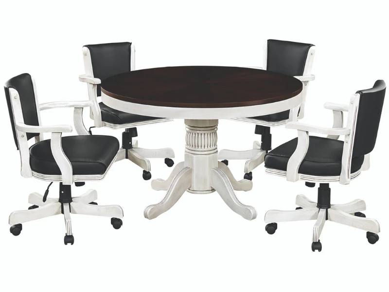 RAM Game Room 48" Game Table Set With 4 Swivel Game Chairs 12 RAM Game Room 48" Game Table Set With 4 Swivel Game Chairs - Image 10