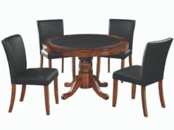 RAM Game Room 48" Game Table Set With 4 Game/Dining Chairs -Game Series Store CZ 820Americana5 6