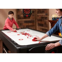Fat Cat Original 3-in-1 Pockey Multi-Game Table -Game Series Store FatCat 3 In 1 Pockey Table Air Hockey Game Room Spot