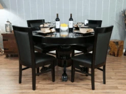 BBO Poker Tables Classic Dining Poker Chairs -Game Series Store GreenVelveteenCloth 3 13.21.16