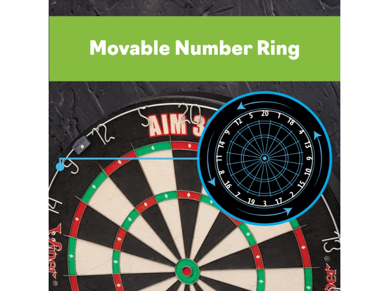 Viper AIM 360 Sisal Dartboard 12 Viper AIM 360 Sisal Dartboard - Image 10