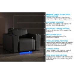 Valencia Barcelona Grand Ultimate Luxury Edition Home Theater Seating -Game Series Store Valencia Barcelona Grand Ultimate Luxury Edition Home Theater Seating Features