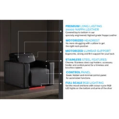 Valencia Barcelona Ultimate Luxury Edition Home Theater Seating -Game Series Store Valencia Barcelona Ultimate Luxury Edition Home Theater Seating Features