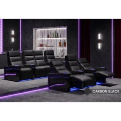 Valencia Monza Carbon Fiber Home Theater Seating -Game Series Store Valencia Monza Carbon Fiber Home Theater Seating Display