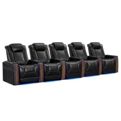 Valencia Tuscany Executive Heat & Massage Home Theater Seating -Game Series Store Valencia Tuscany Executive Heat Massage Home Theater Seating Row 5