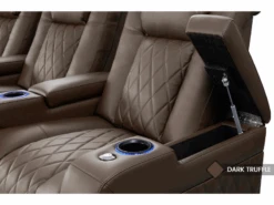 Valencia Tuscany Vegan Edition Home Theater Seating -Game Series Store Valencia Tuscany Vegan DarkTruffle 1