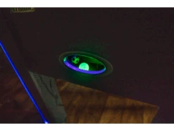 Atomic Azure 56" LED Light Up Foosball Table -Game Series Store best atomic azure 56 led sale