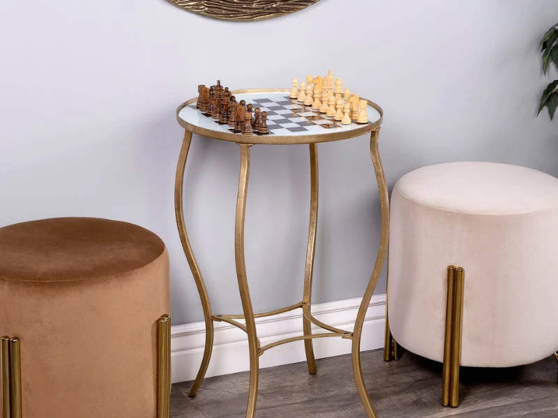 Butler Specialty Company Judith Antique Gold Game Table 8 Butler Specialty Company Judith Antique Gold Game Table - Image 6