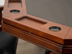 Hathaway Kingston 3-in-1 Poker Table With 4 Chairs -Game Series Store best hathaway kingston 48 poker table combo set with 4 arm chairs walnut finish