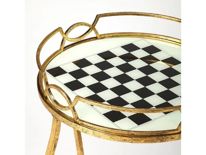 Butler Specialty Company Judith Antique Gold Game Table 7 Butler Specialty Company Judith Antique Gold Game Table - Image 5