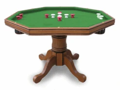 Hathaway Kingston 3-in-1 Poker Table With 4 Chairs -Game Series Store hathaway kingston 48 poker table with 4 arm chairs oak finish sale