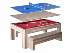 Hathaway Newport 7-ft Pool Table Combo Set With Benches