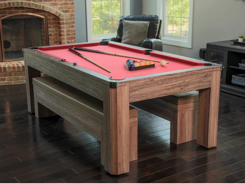 Hathaway Newport 7-ft Pool Table Combo Set With Benches 7 Hathaway Newport 7-ft Pool Table Combo Set With Benches - Image 5